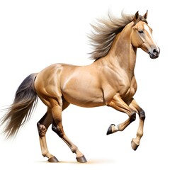 Naklejka premium running horse isolated on white