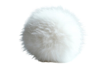 White fluffy sphere abstract art soft focus delicate texture minimalist design studio shot clean