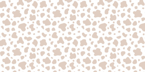 Seamless Cow Print Pattern – Black and White Animal Skin Texture

