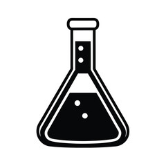 Outline Flask Icon for Science Topics