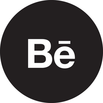 Behance icon on transparent background
