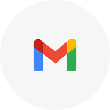 Gmail icon on transparent background