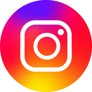 Instagram icon on transparent background