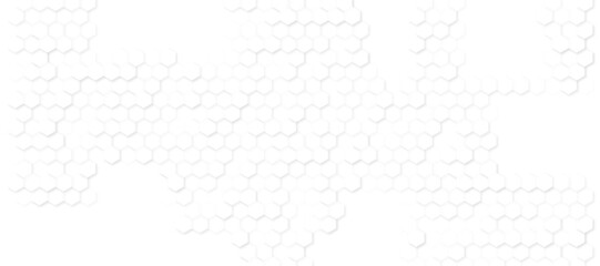 Seamless hexagon pattern on a clean white background, modern and minimalistic design. Geometric layout with evenly spaced hexagons, subtle shadows for depth, high-resolution vector style. 