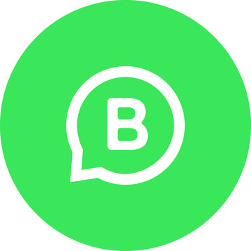 Whatsapp business icon on transparent background