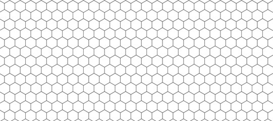 Seamless hexagon pattern on a clean white background, modern and minimalistic design. Geometric layout with evenly spaced hexagons, subtle shadows for depth, high-resolution vector style. 