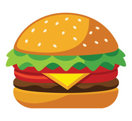 burger and fries