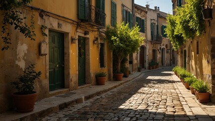 Obraz premium narrow street in the old town