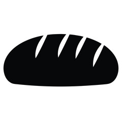 Monochrome image depicting a loaf of bread with visible scoring marks