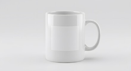 Fototapeta premium white cup on white background