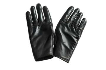 Elegant black leather gloves soft luxurious feel perfect for winter stylish accessory classic design