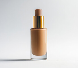 Obraz premium Beige liquid foundation bottle