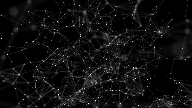 Abstract plexsus 4K video background.