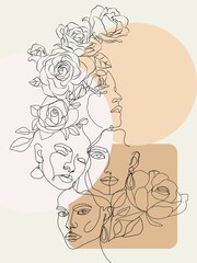 Nordic Minimalist seamless natural Boho design 