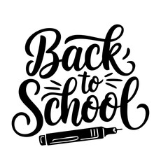 Creative back to school design featuring stylish typography and decorative elements for educational themes