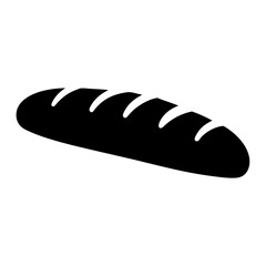 Stylized Black Loaf of Bread Ready to be Baked or Consumed