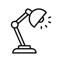 desk lamp svg transparent background for web and graphic design