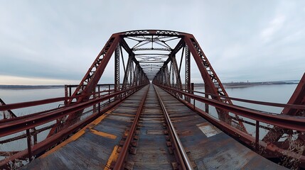 Industrial bridge landscape shot wallpaper