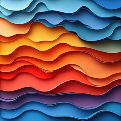 Paper cut layered abstract background 