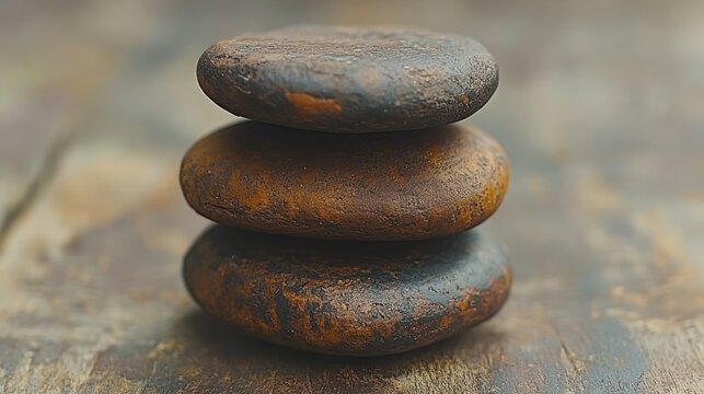 Stacked stones of zen