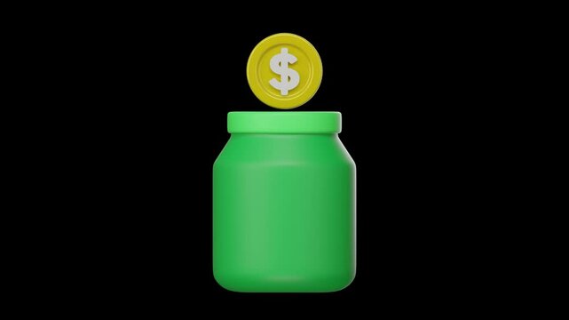 3d finance icon, Business and financial concept