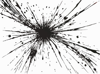 Obraz premium abstract black splatter vector pattern on white background