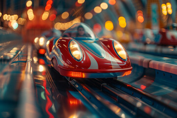 Experience thrilling and vibrant adventure of the captivating amusement park ride that will leave you exhilarated and filled with joy    