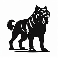Obraz premium Diferent Dog Silhouette