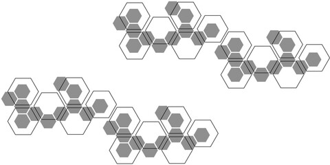 dark grey hexagon white background wall pattern. Black hexagon seamless pattern. Abstract hexagonal background.