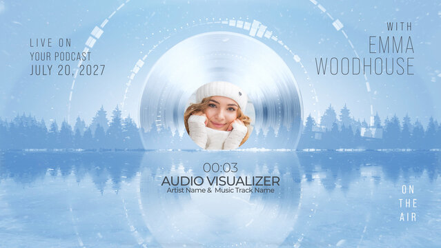 Winter Vinyl Audio Visualizer