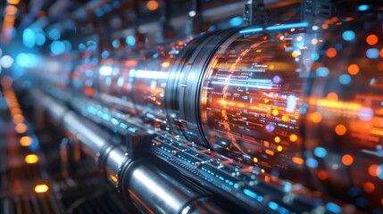 Futuristic device harnessing quantum entanglement for instant communication