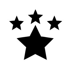 large star with five small stars silhouettesvg transparent background for web and graphic design