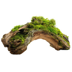 green moss on the rock