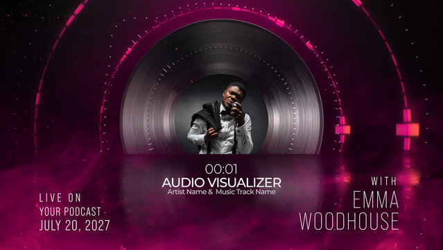 Vinyl Records Audio Visualizer