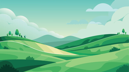 Obraz premium landscape with mountains and blue sky