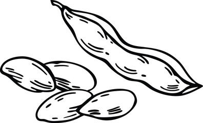 vector illustration of an orange fish