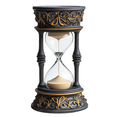 Old-Fashioned Hourglass with Sand Transparent PNG