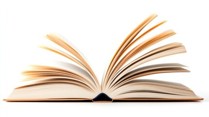 Fototapeta premium Open Book Pages Displaying Knowledge And Learning