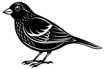 Bird Line Art Vector – Minimalist Bird Illustration, Logo Icon, and Clipart on White Background