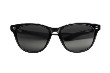 Fototapeta premium Stylish black sunglasses sleek design dark lenses perfect summer accessory sharp angles classic