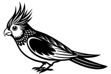 Bird Line Art Vector – Minimalist Bird Illustration, Logo Icon, and Clipart on White Background