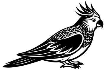 Bird Line Art Vector – Minimalist Bird Illustration, Logo Icon, and Clipart on White Background