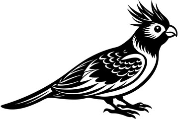 Bird Line Art Vector – Minimalist Bird Illustration, Logo Icon, and Clipart on White Background