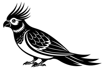 Bird Line Art Vector – Minimalist Bird Illustration, Logo Icon, and Clipart on White Background