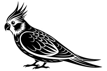 Bird Line Art Vector – Minimalist Bird Illustration, Logo Icon, and Clipart on White Background