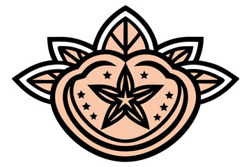 Fruit Line Art Vector – Minimalist Clipart, Logo Icon, and Illustration on White Background