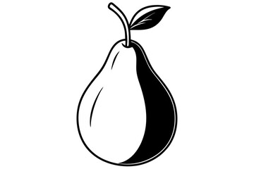 Fruit Line Art Vector &ndash; Minimalist Clipart, Logo Icon, and Illustration on White Background