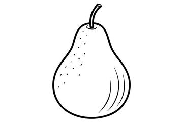 Fruit Line Art Vector – Minimalist Clipart, Logo Icon, and Illustration on White Background