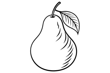 Fruit Line Art Vector – Minimalist Clipart, Logo Icon, and Illustration on White Background