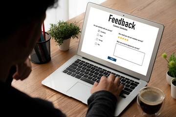 Customer feedback and review analysis by modish computer software for corporate business